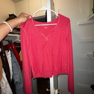 American Eagle Crop Top Long Sleeve